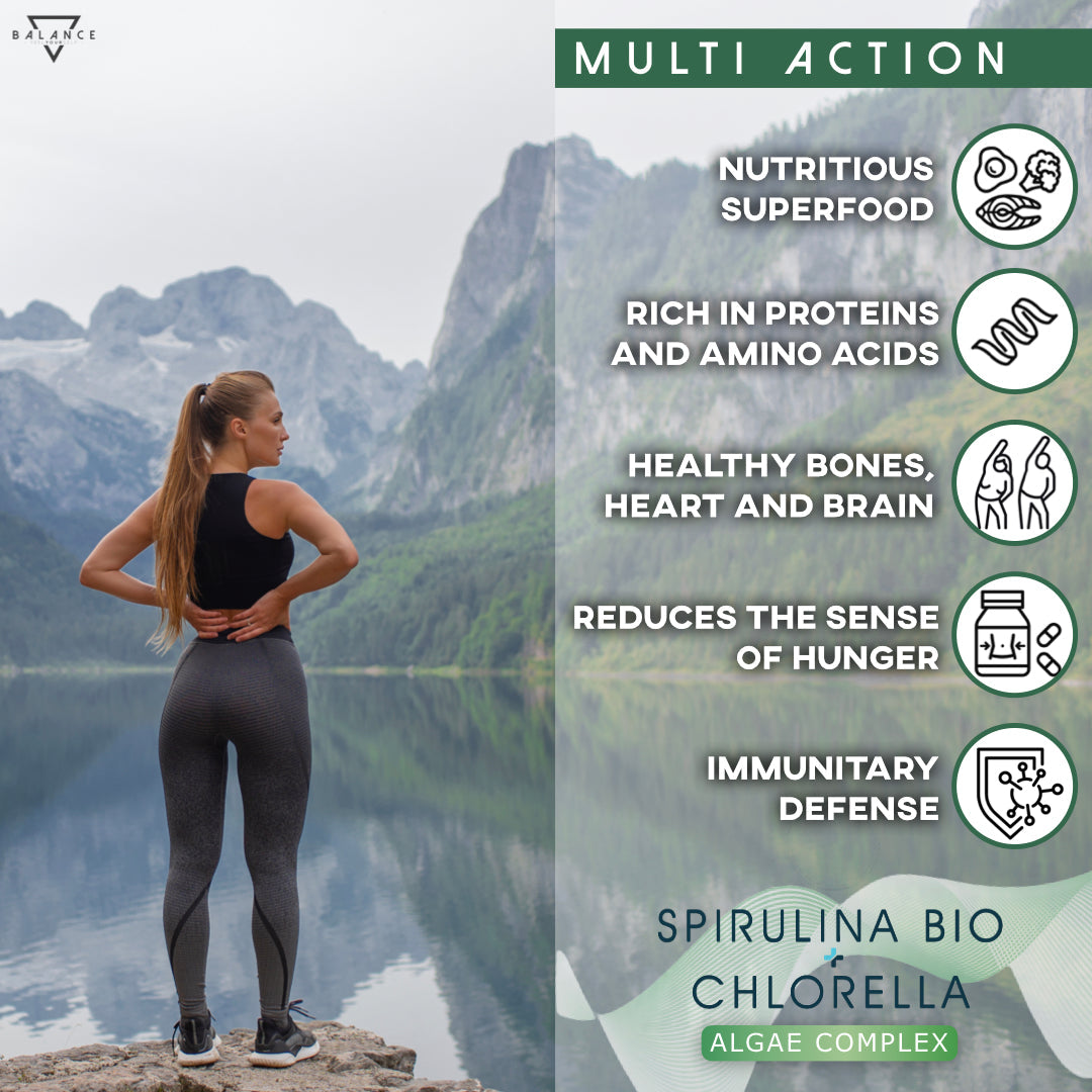 
                  
                    SPIRULINA + CHLORELLA BIO™ - Superalimento orgánico para desintoxicación y energía pura
                  
                