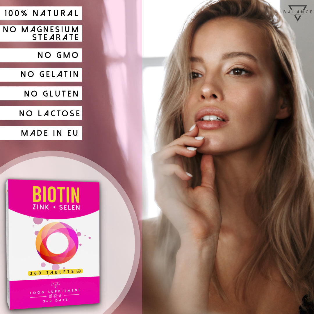 
                  
                    BIOTINA™ Complemento alimenticio para el bienestar del Cabello, Piel y Uñas
                  
                