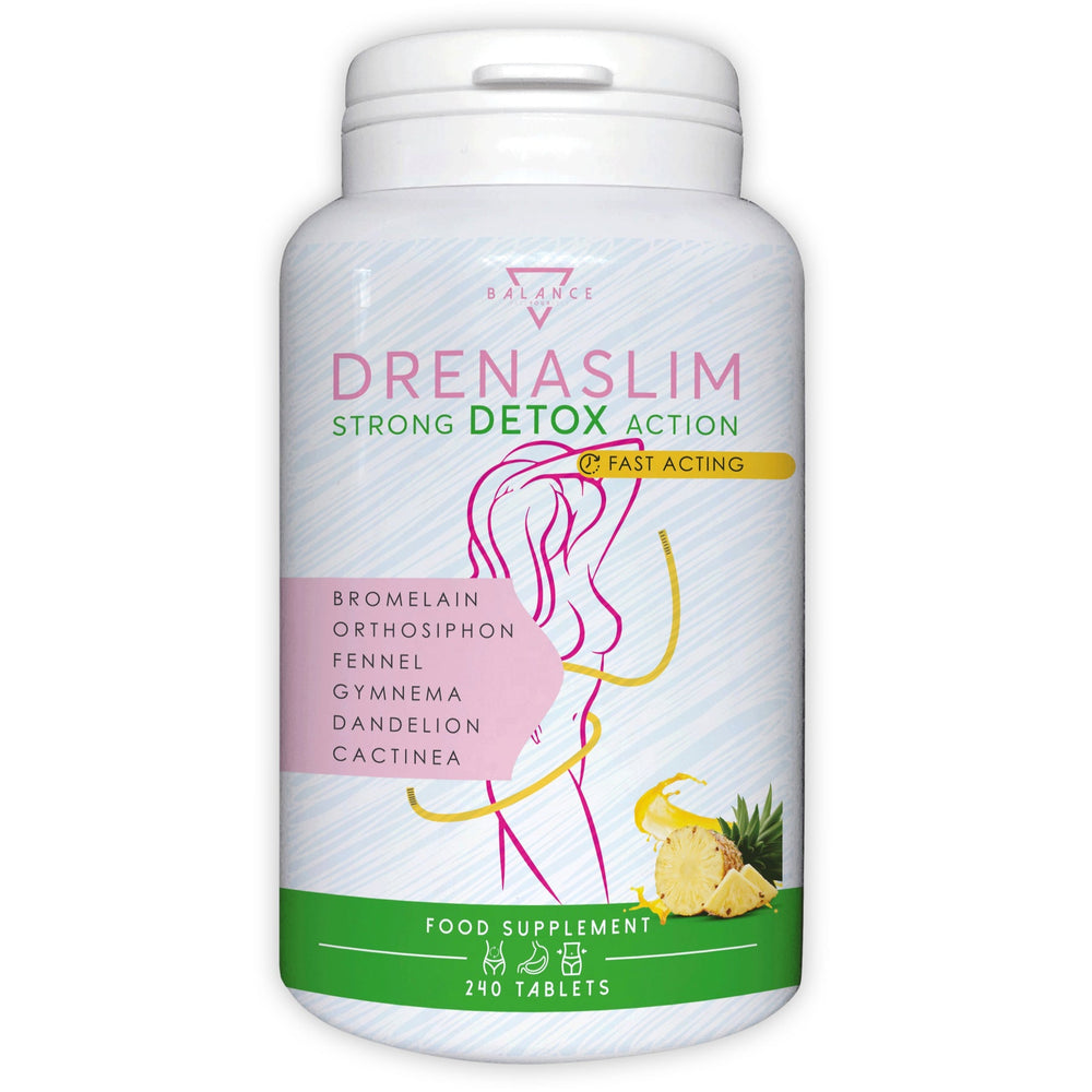 DRENASLIM - Integratore Alimentare per favorire il Drenaggio dei Liquidi e contrastare gli Inestetismi della Cellulite